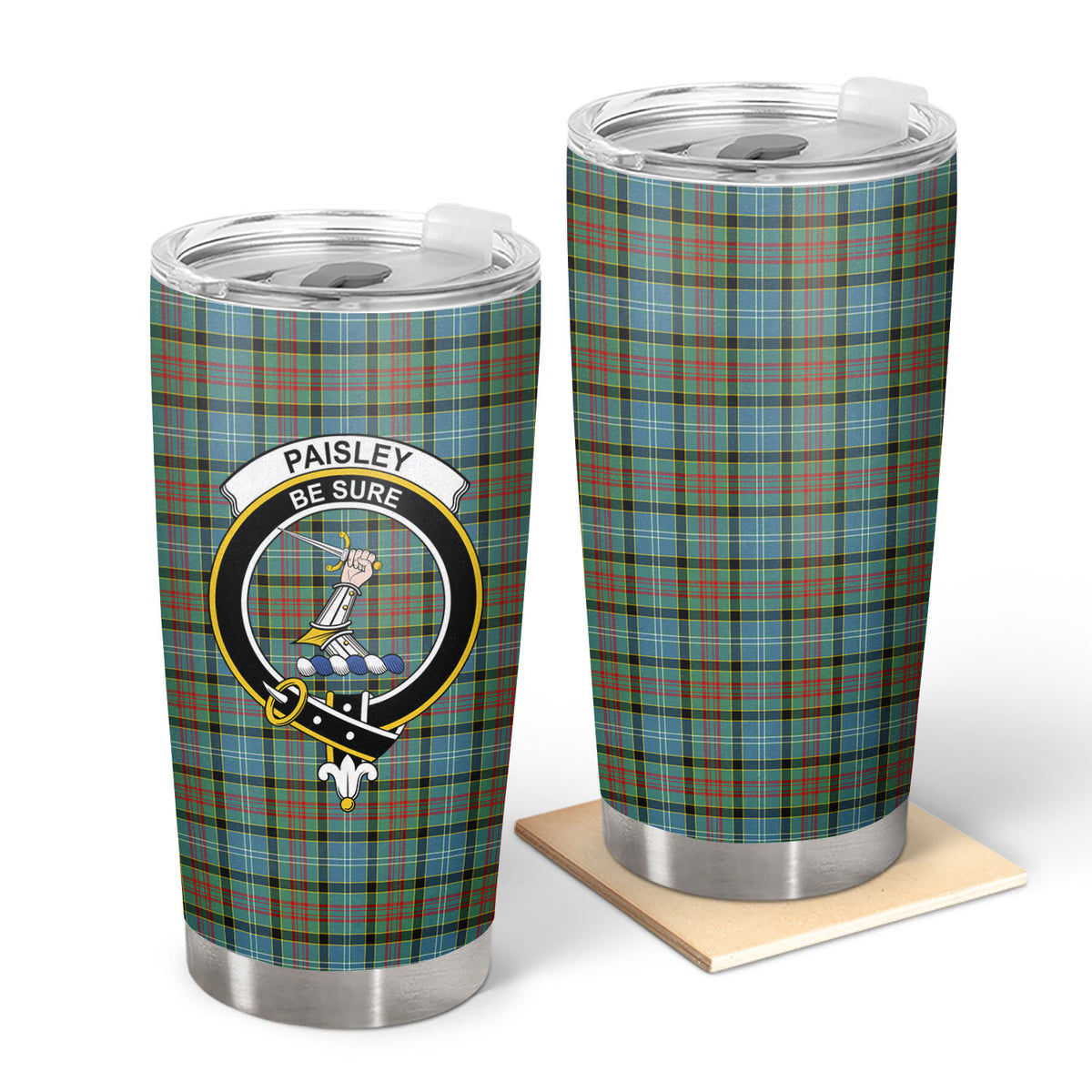 Paisley District Tartan Crest Tumbler