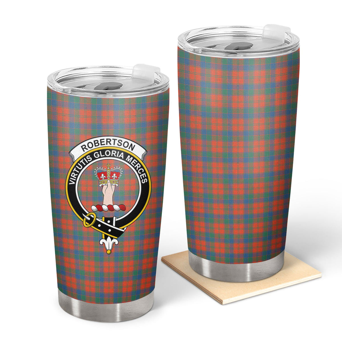 Robertson Ancient Tartan Crest Tumbler