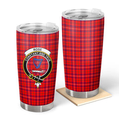 Rose Modern Tartan Crest Tumbler