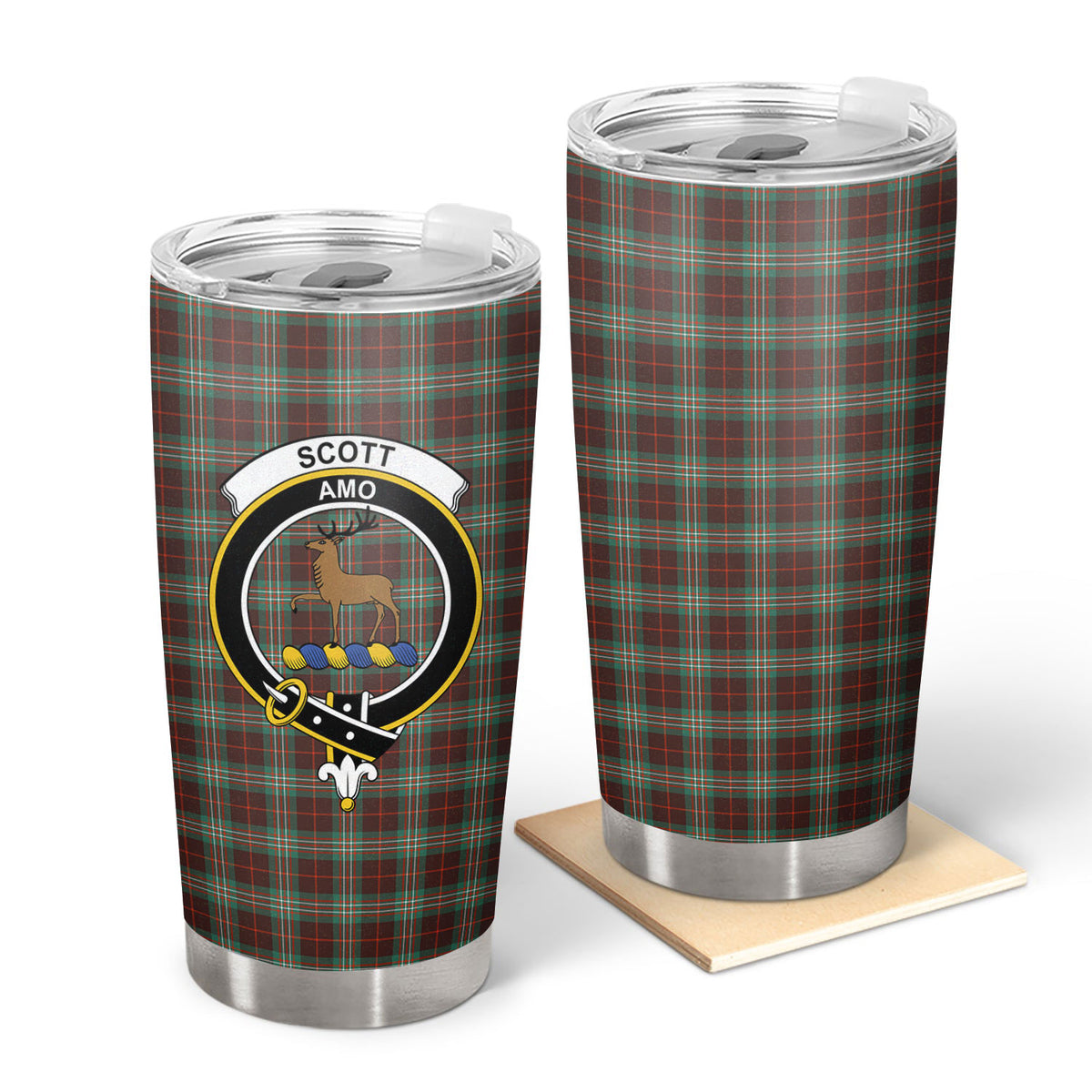 Scott Brown Ancient Tartan Crest Tumbler