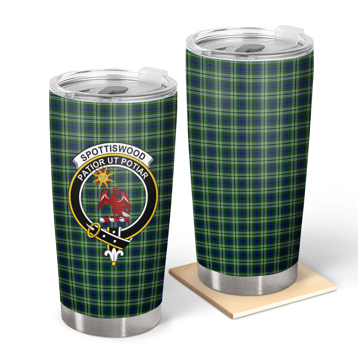 Spottiswood Tartan Crest Tumbler