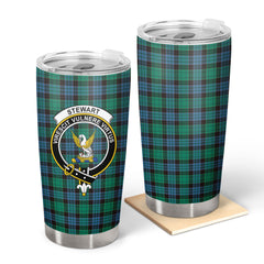 Stewart Old Ancient Tartan Crest Tumbler