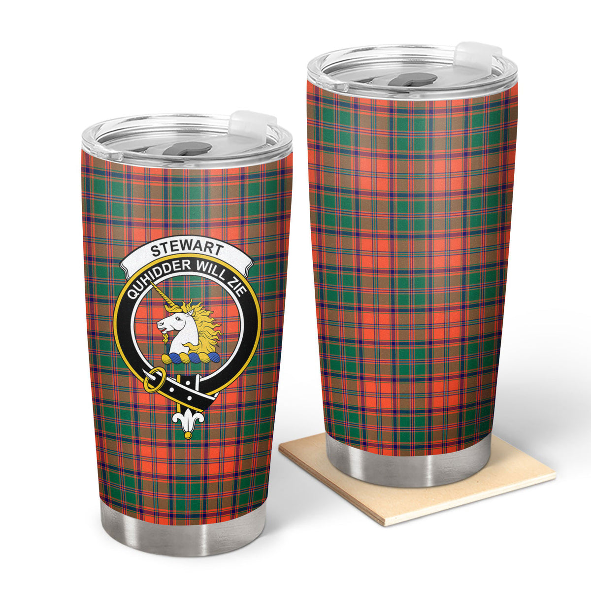 Stewart of Appin Ancient Tartan Crest Tumbler