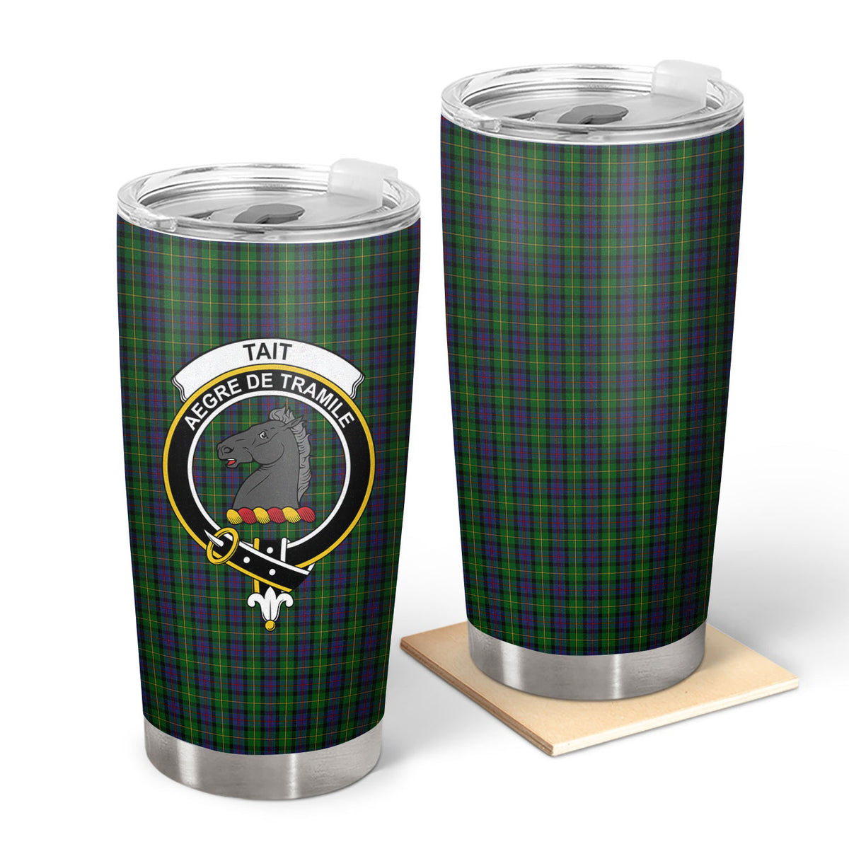 Tait Tartan Crest Tumbler