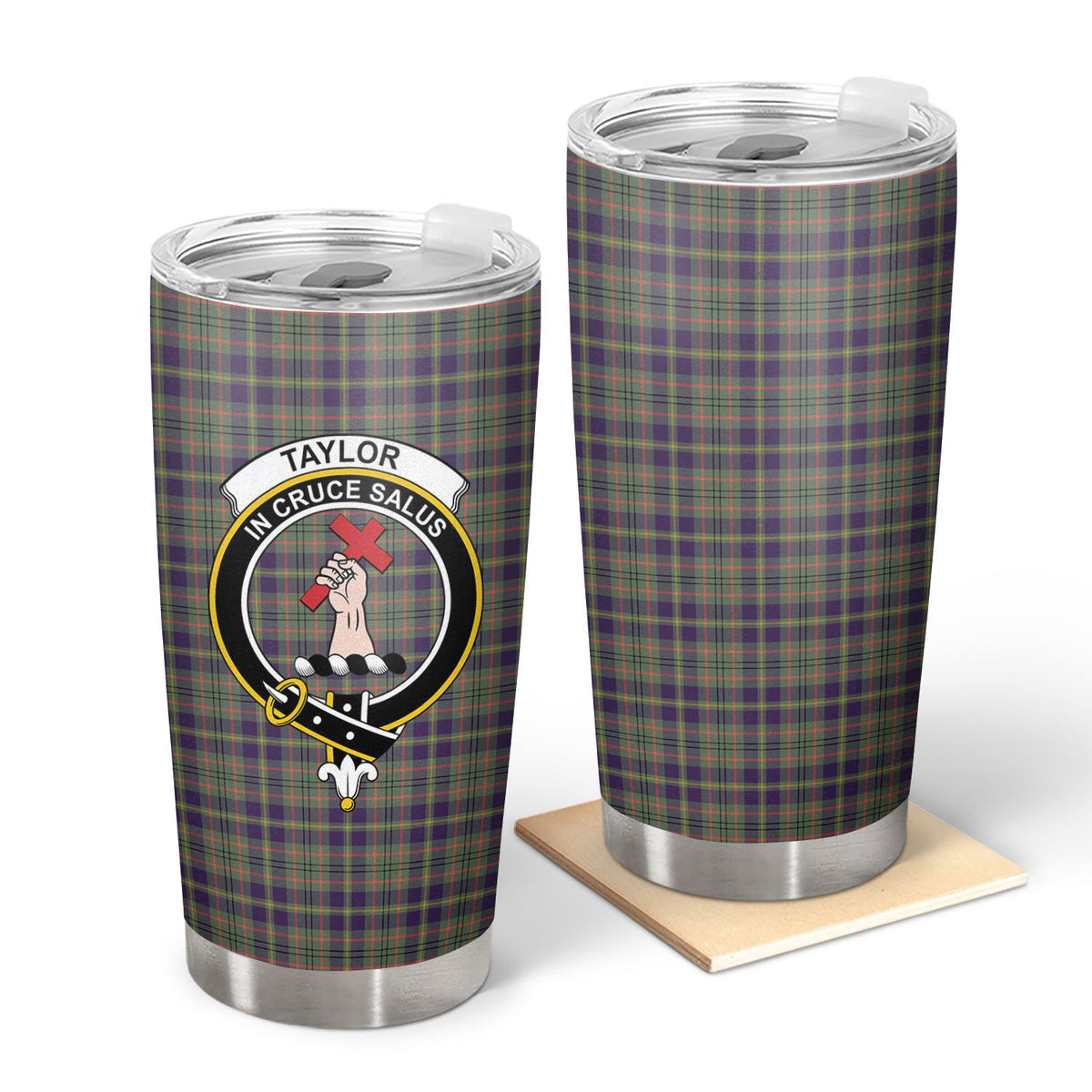 Taylor Weathered Tartan Crest Tumbler