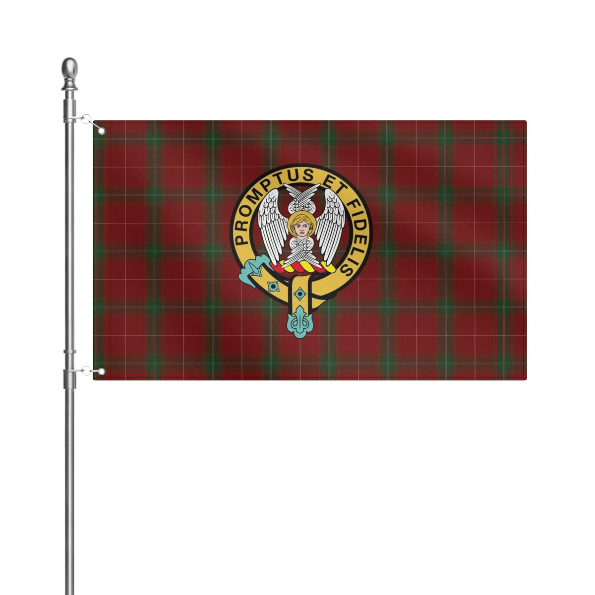 Carruthers Tartan Original Crest House Flag