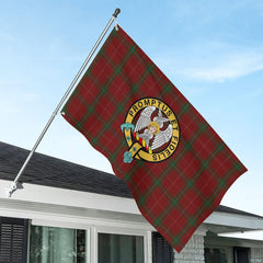 Carruthers Tartan Original Crest House Flag