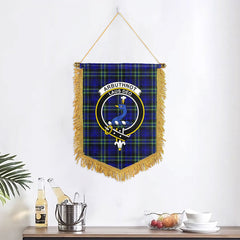 Arbuthnot Modern Tartan Crest Wall Hanging Banner