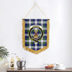 Gordon Dress Modern Tartan Crest Wall Hanging Banner