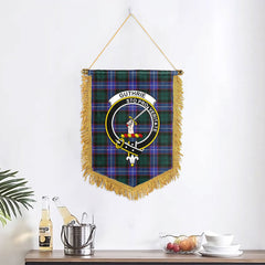 Guthrie Modern Tartan Crest Wall Hanging Banner