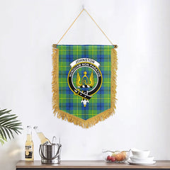 Johnston Ancient Tartan Crest Wall Hanging Banner