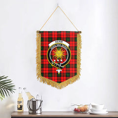 Kerr Modern Tartan Crest Wall Hanging Banner