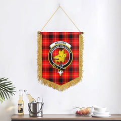 MacIver Modern Tartan Crest Wall Hanging Banner