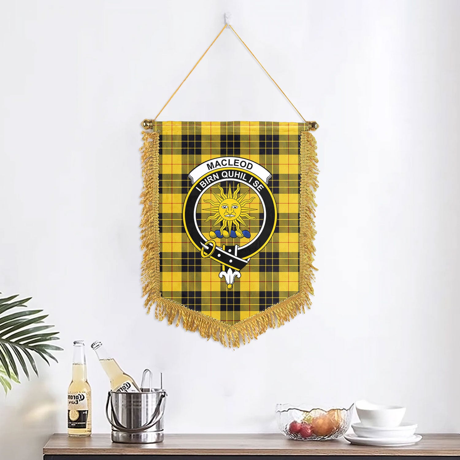 MacLeod of Lewis Ancient Tartan Crest Wall Hanging Banner