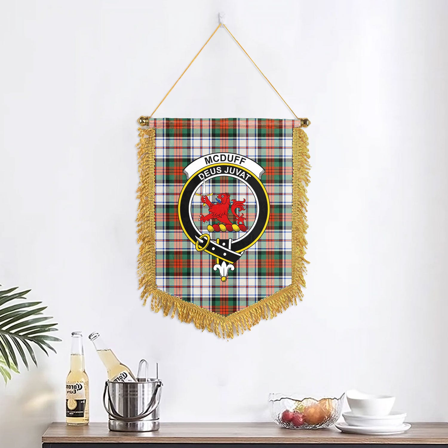 McDuff Dress Ancient Tartan Crest Wall Hanging Banner