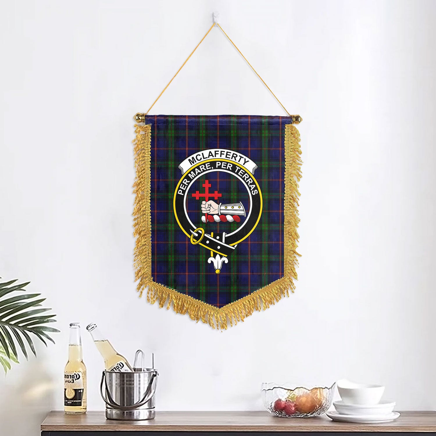 McLafferty Tartan Crest Wall Hanging Banner