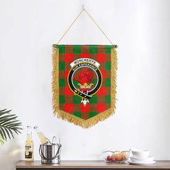 Moncreiffe (or Moncreiff) Tartan Crest Wall Hanging Banner