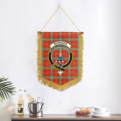 Morrison Red Ancient Tartan Crest Wall Hanging Banner