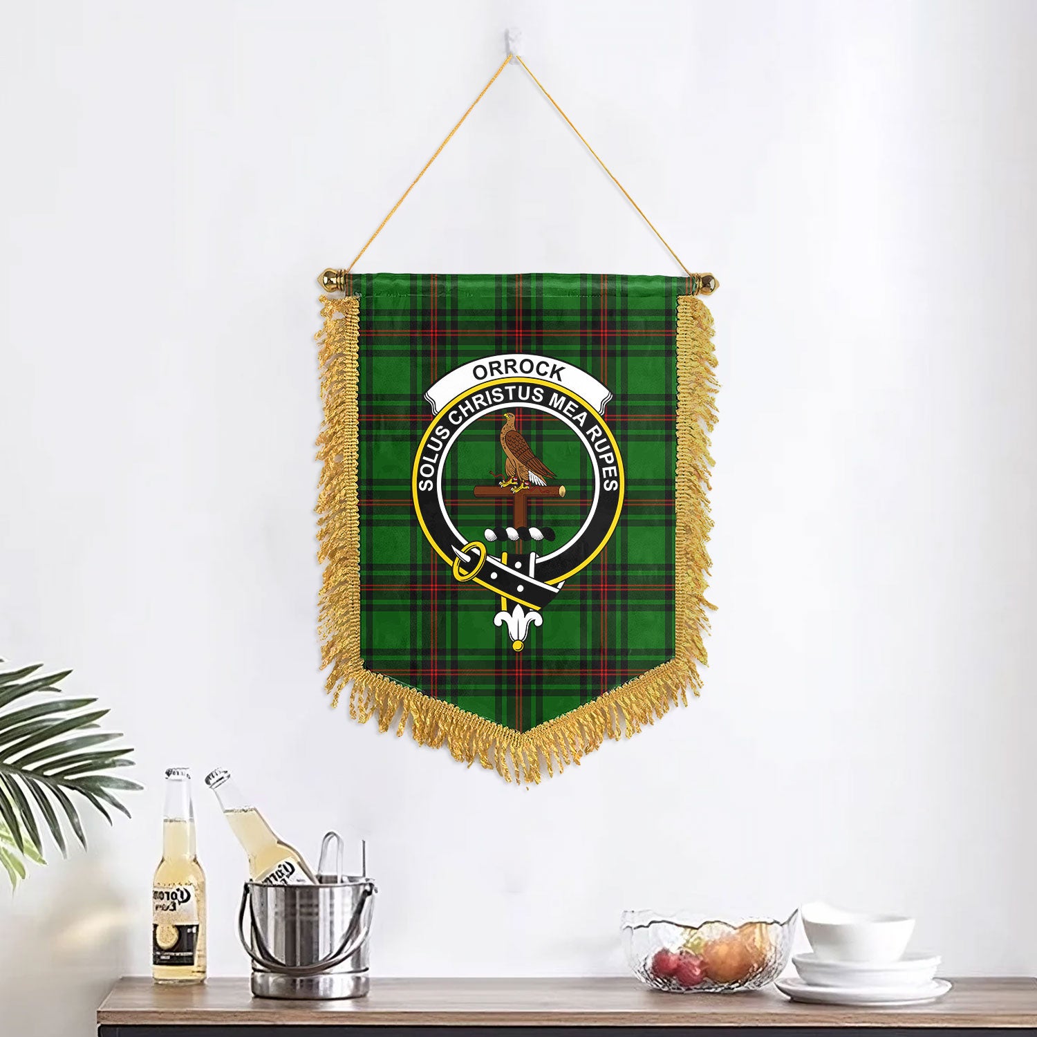 Orrock Tartan Crest Wall Hanging Banner