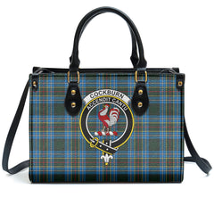 Cockburn Modern Tartan Crest Leather Handbag