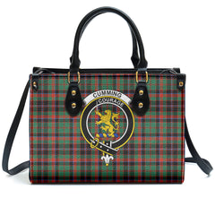 Cumming Hunting Ancient Tartan Crest Leather Handbag