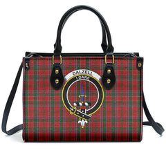 Dalzell Tartan Crest Leather Handbag