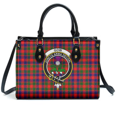 Gow (of Skeoch) Tartan Crest Leather Handbag