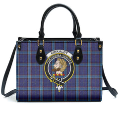 Kirkaldy Tartan Crest Leather Handbag