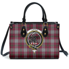 Little Tartan Crest Leather Handbag