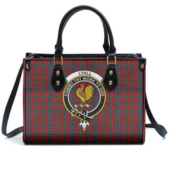 Lyall Tartan Crest Leather Handbag