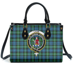 Lyon Tartan Crest Leather Handbag