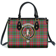 MacCulloch (McCulloch) Tartan Crest Leather Handbag