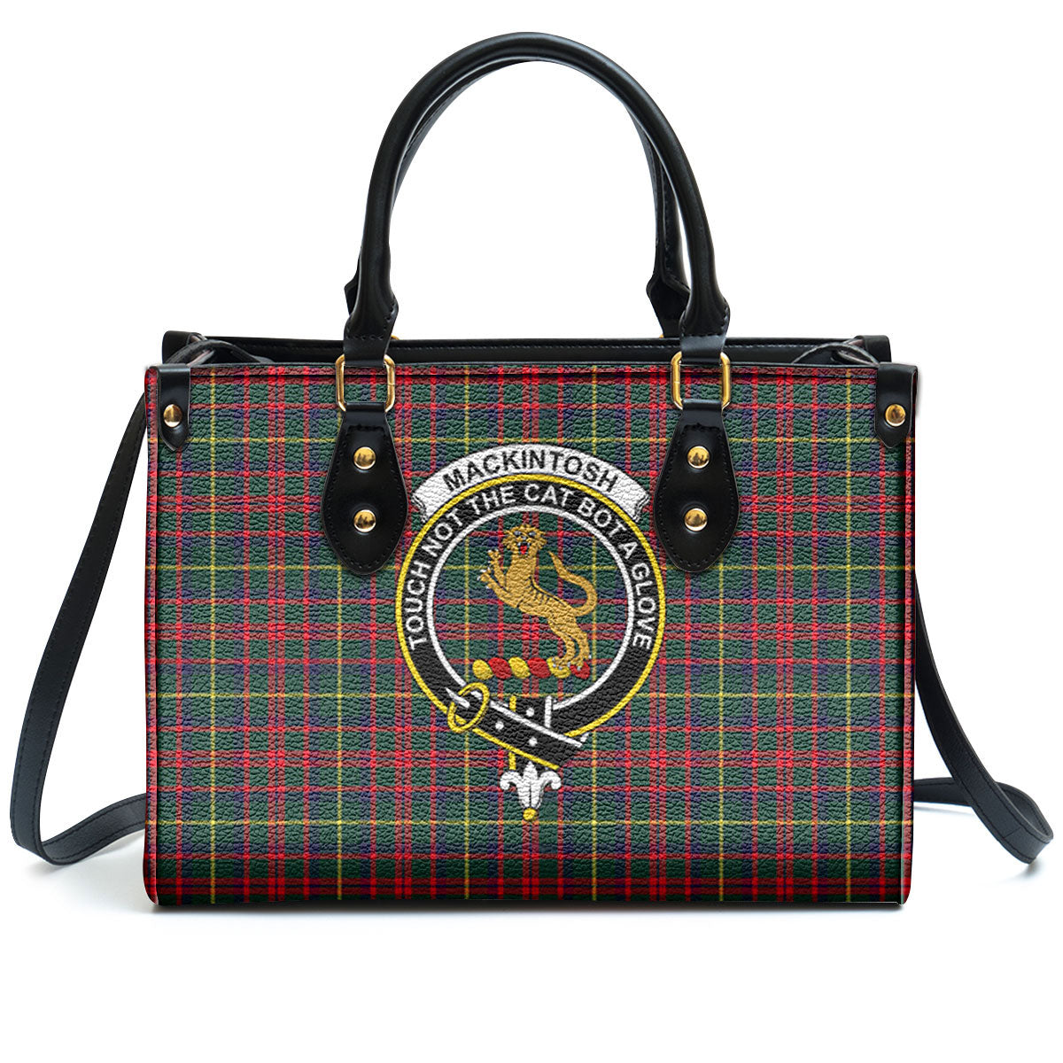 MacKintosh Hunting Modern Tartan Crest Leather Handbag