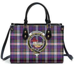 McDonald Dress Modern Tartan Crest Leather Handbag