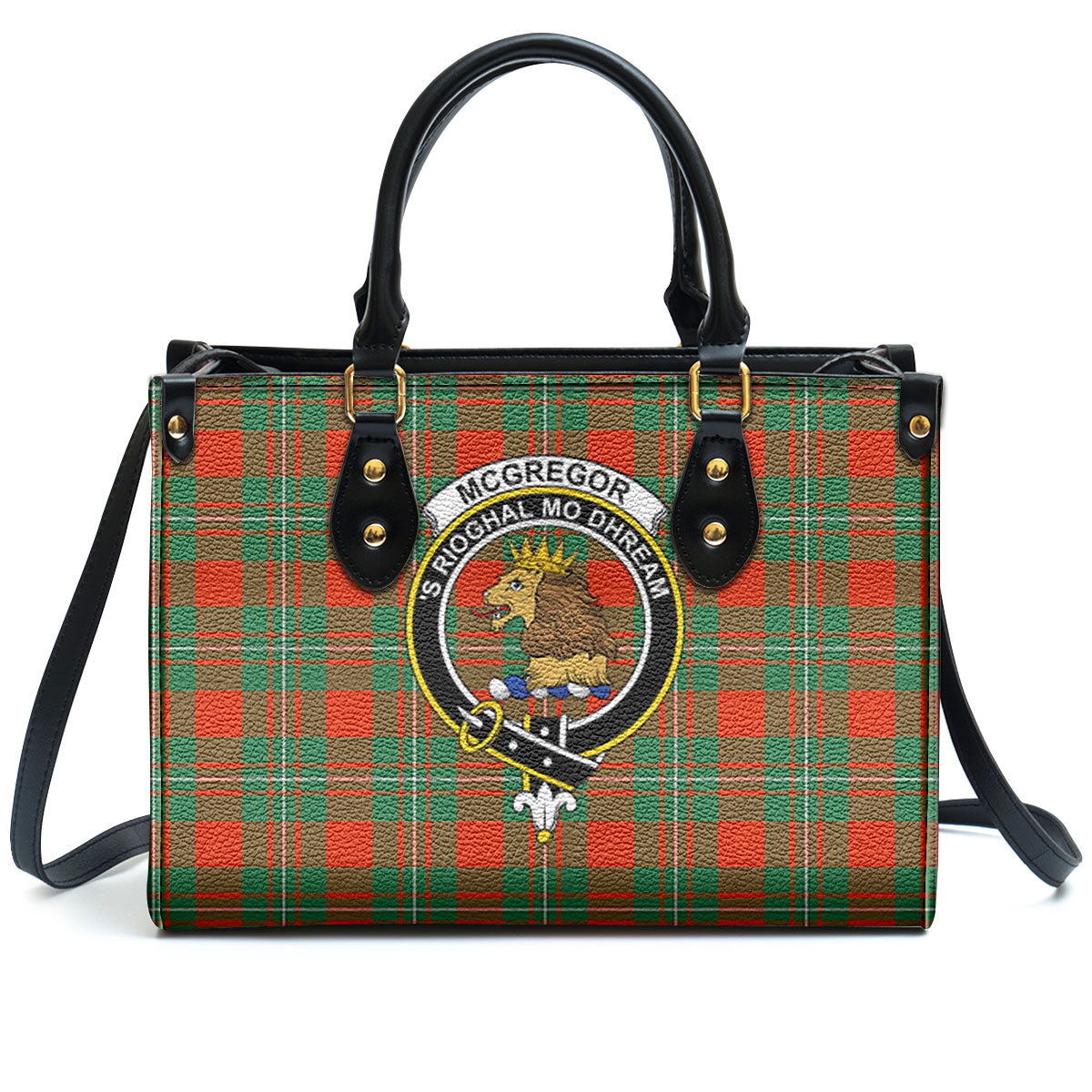 McGregor Ancient Tartan Crest Leather Handbag