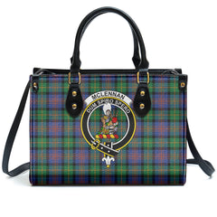 McLennan Ancient Tartan Crest Leather Handbag