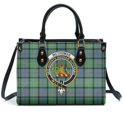 McThomas Ancient Tartan Crest Leather Handbag