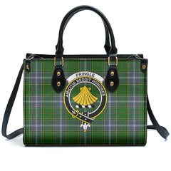 Pringle Tartan Crest Leather Handbag