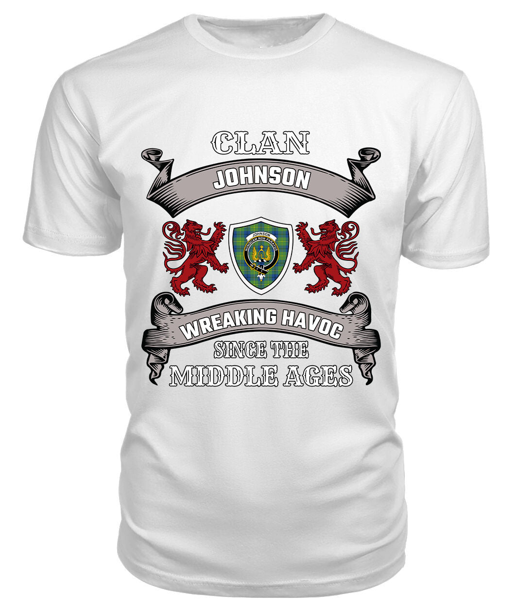 Johnson Ancient Family Tartan - 2D T-shirt