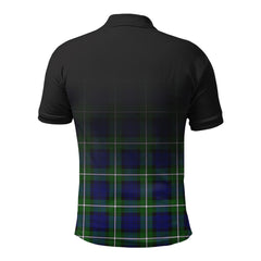 Bannerman Tartan Crest Polo Shirt - Thistle Black Style