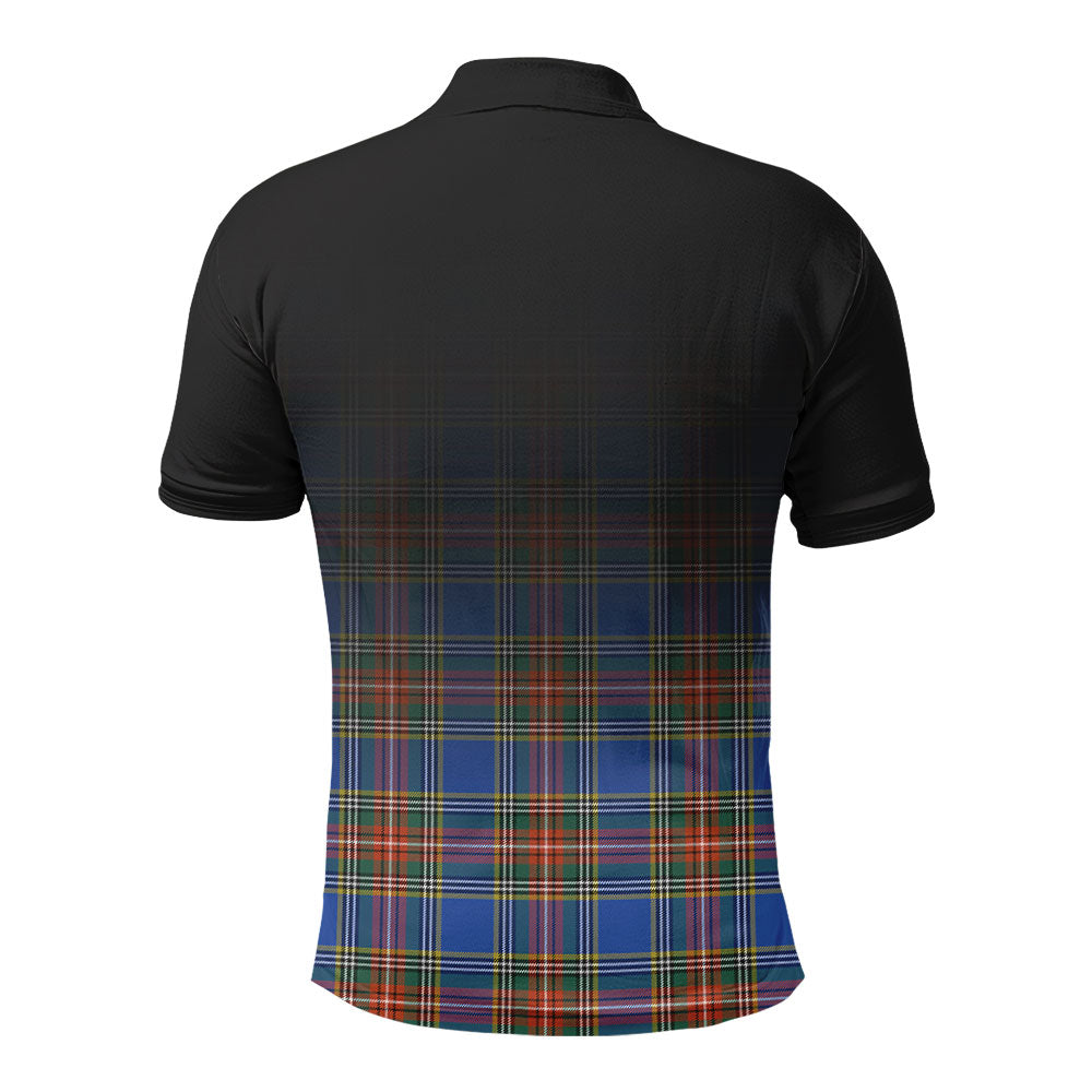 Beaton Ancient Tartan Crest Polo Shirt - Thistle Black Style