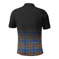 Bethune Ancient Tartan Crest Polo Shirt - Thistle Black Style