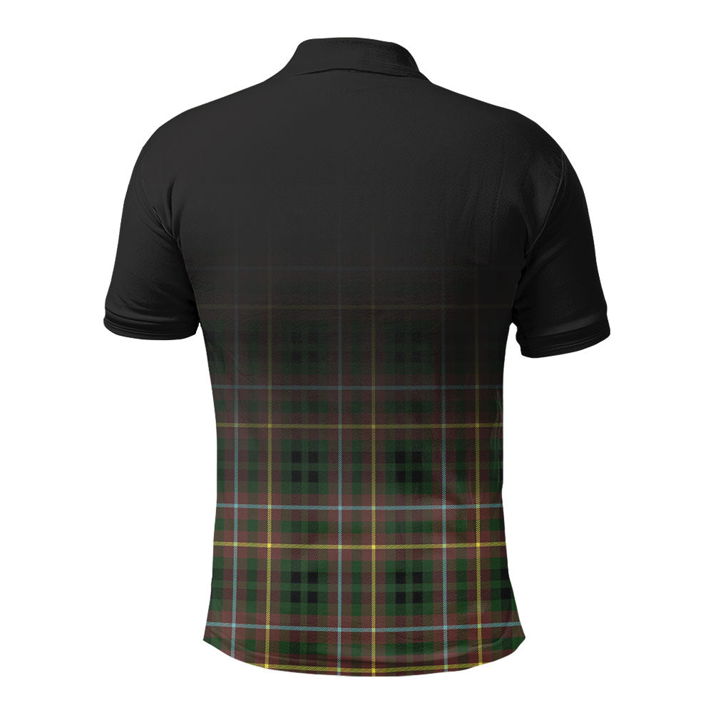 Buchanan Hunting Tartan Crest Polo Shirt - Thistle Black Style