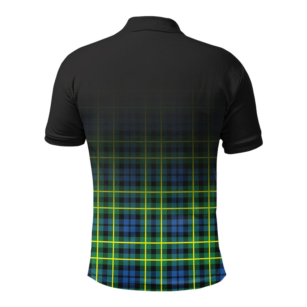 Campbell of Breadalbane Ancient Tartan Crest Polo Shirt - Thistle Black Style