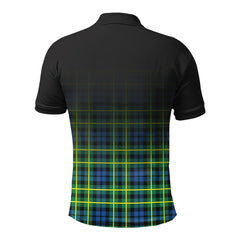 Campbell of Breadalbane Ancient Tartan Crest Polo Shirt - Thistle Black Style