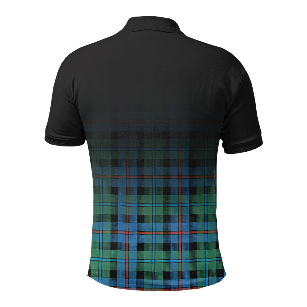 Campbell of Cawdor Ancient Tartan Crest Polo Shirt - Thistle Black Style