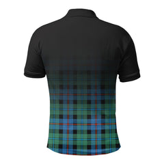 Campbell of Cawdor Ancient Tartan Crest Polo Shirt - Thistle Black Style