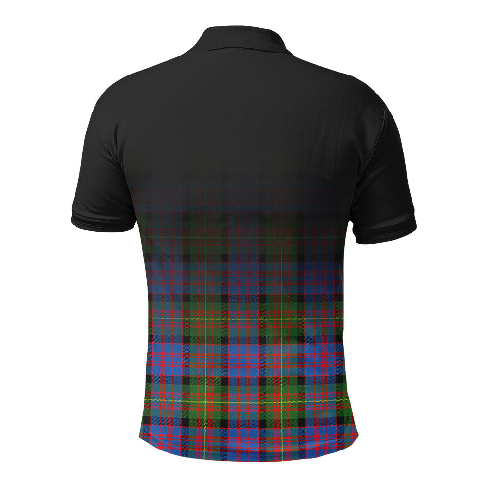 Carnegie Ancient Tartan Crest Polo Shirt - Thistle Black Style