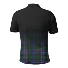 Cooper Tartan Crest Polo Shirt - Thistle Black Style