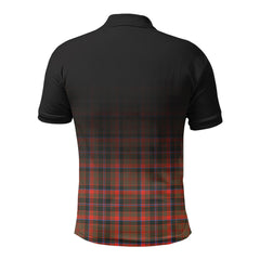 Cumming Hunting Weathered Tartan Crest Polo Shirt - Thistle Black Style